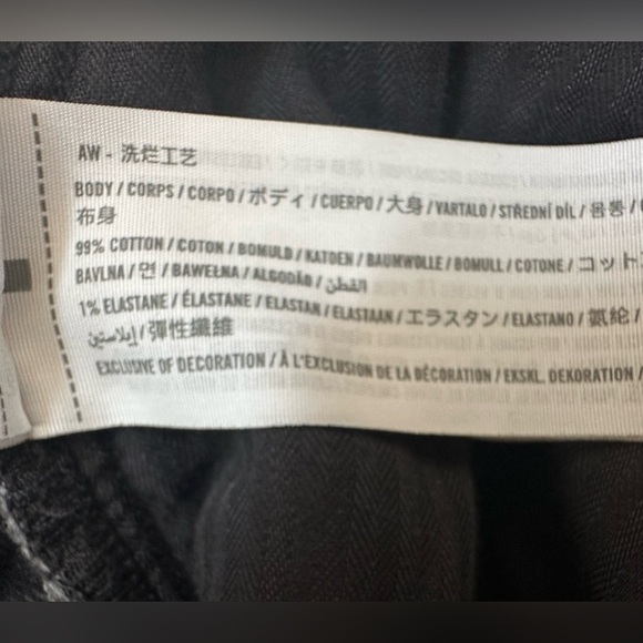 Abercrombie & Fitch crossover 90’s slim straight ultra High Rise black 31/12 - Picture 6 of 7